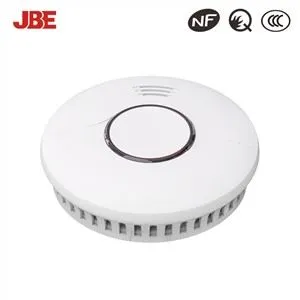Detector de alarma de humo con botón de silencio